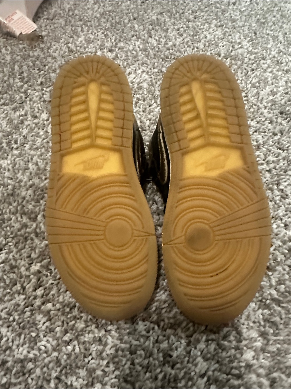 Nike Black and Gold High-Top Sneakers - Picture 4 of 6